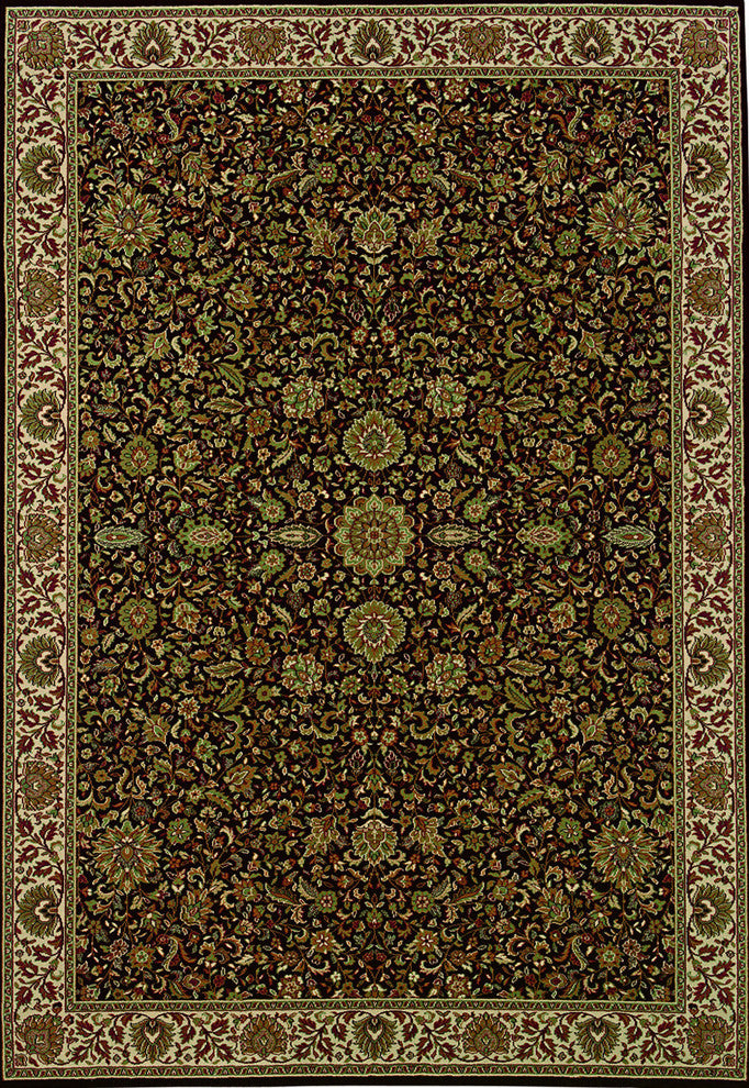 Oriental Weavers Ariana 172D2 Oriental Area Rug, Brown/Ivory, 10'x12'7"