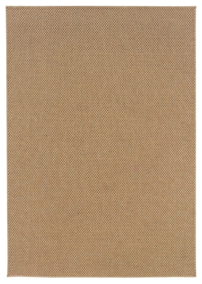 Oriental Weavers Karavia Sand Solid 2160X Area Rug, Rectangular 8'6"x13'