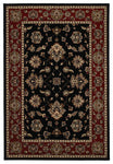 Oriental Weavers Ariana Black/Red Floral 623M3 Area Rug, Rectangular 6'7"x9'6"