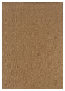 Oriental Weavers Karavia Tan Solid 2160N Area Rug, Rectangular 2'5"x4'5"