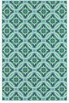 Oriental Weavers Meridian 5868L Floral Area Rug, Blue/Green, 8'6"x13' Rectangle
