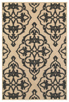 Oriental Weavers Cayman 001B9 Floral Area Rug, Sand/Charcoal, 3'10"x5'5"