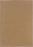 Oriental Weavers Karavia Tan Solid 2068X Area Rug, Rectangular 5'3"x7'6"