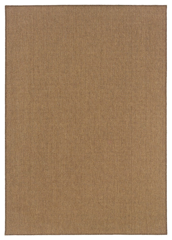 Oriental Weavers Karavia Tan Solid 2068X Area Rug, Rectangular 3'7"x5'6"