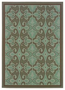 Oriental Weavers Montego 2335L Oriental Area Rug, Blue/Brown, 5'3"x7'6"