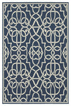 Oriental Weavers Meridian 2205B Geometric Area Rug, Navy/Ivory, 7'10"x10'10"