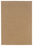 Oriental Weavers Karavia Sand Solid 2160X Area Rug, Rectangular 6'7"x9'6"