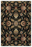 Oriental Weavers Kashan 9946K Floral Area Rug, Black/Multi, 6'7"x9'6" Rectangle