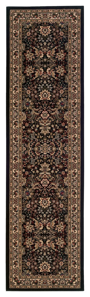 Oriental Weavers Ariana Black/Ivory Oriental 213K8 Area Rug, Square 8'x8'