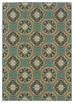 Oriental Weavers Montego 8323L Floral Area Rug, Blue/Ivory, 3'7"x5'6" Rectangle