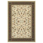 Oriental Weavers Kashan Ivory/Black Oriental 108X1 Area Rug