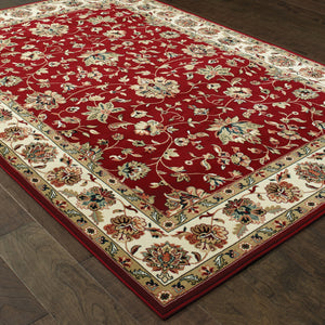 Oriental Weavers Kashan Red/Ivory Oriental 4929R Area Rug