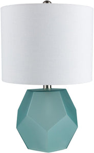 Surya Kelsey KYS-002 Modern Aqua Table Lamp