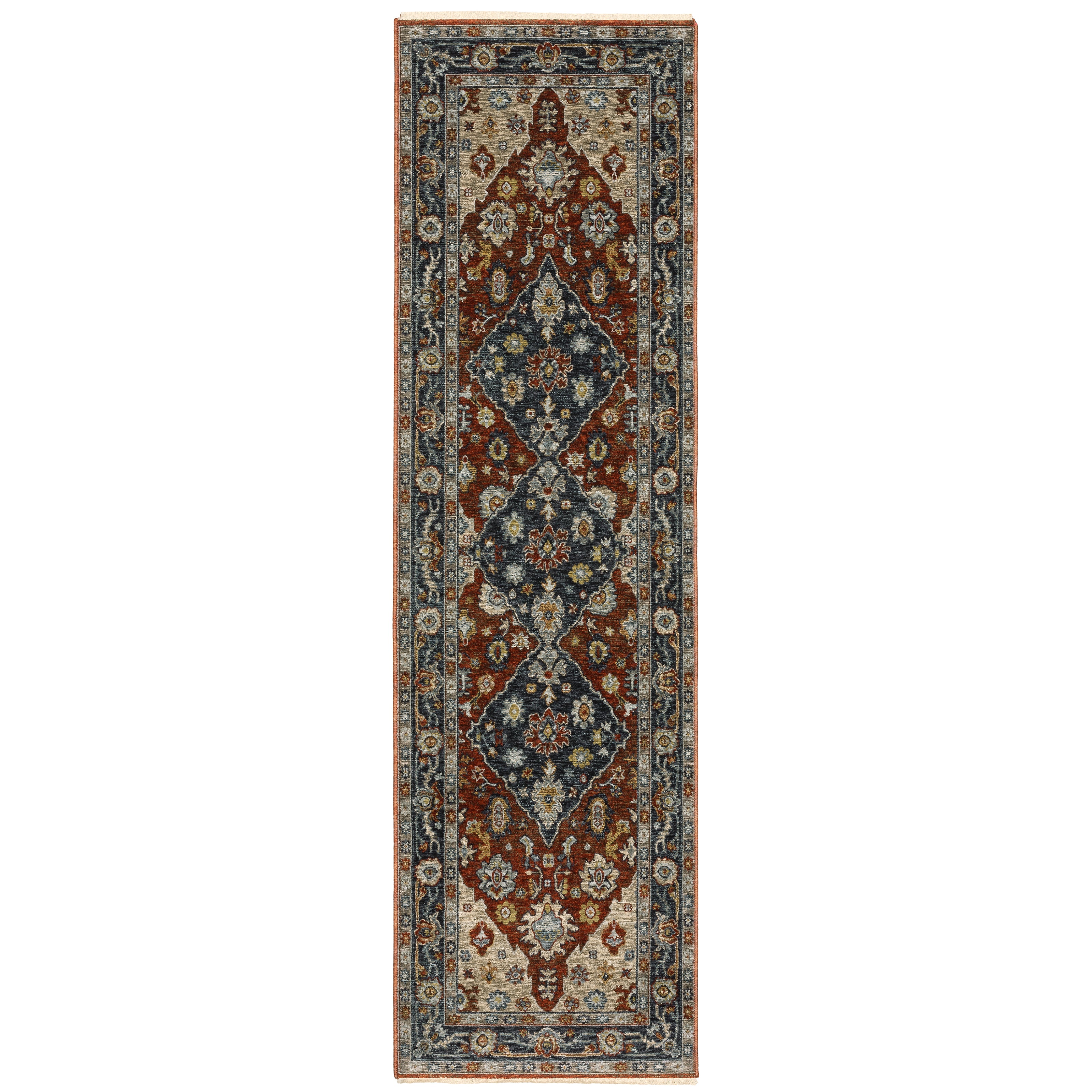 Aberdeen 1143H Rust/Blue 2' x 3' Rug