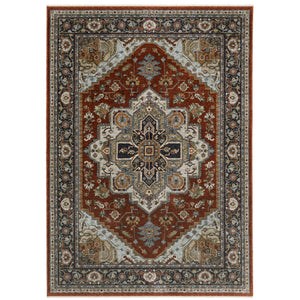 Aberdeen 1144R Red/Blue 2' x 3' Rug