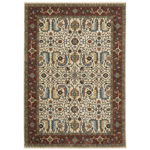 Aberdeen 144D1 Ivory/Red 2' x 3' Rug