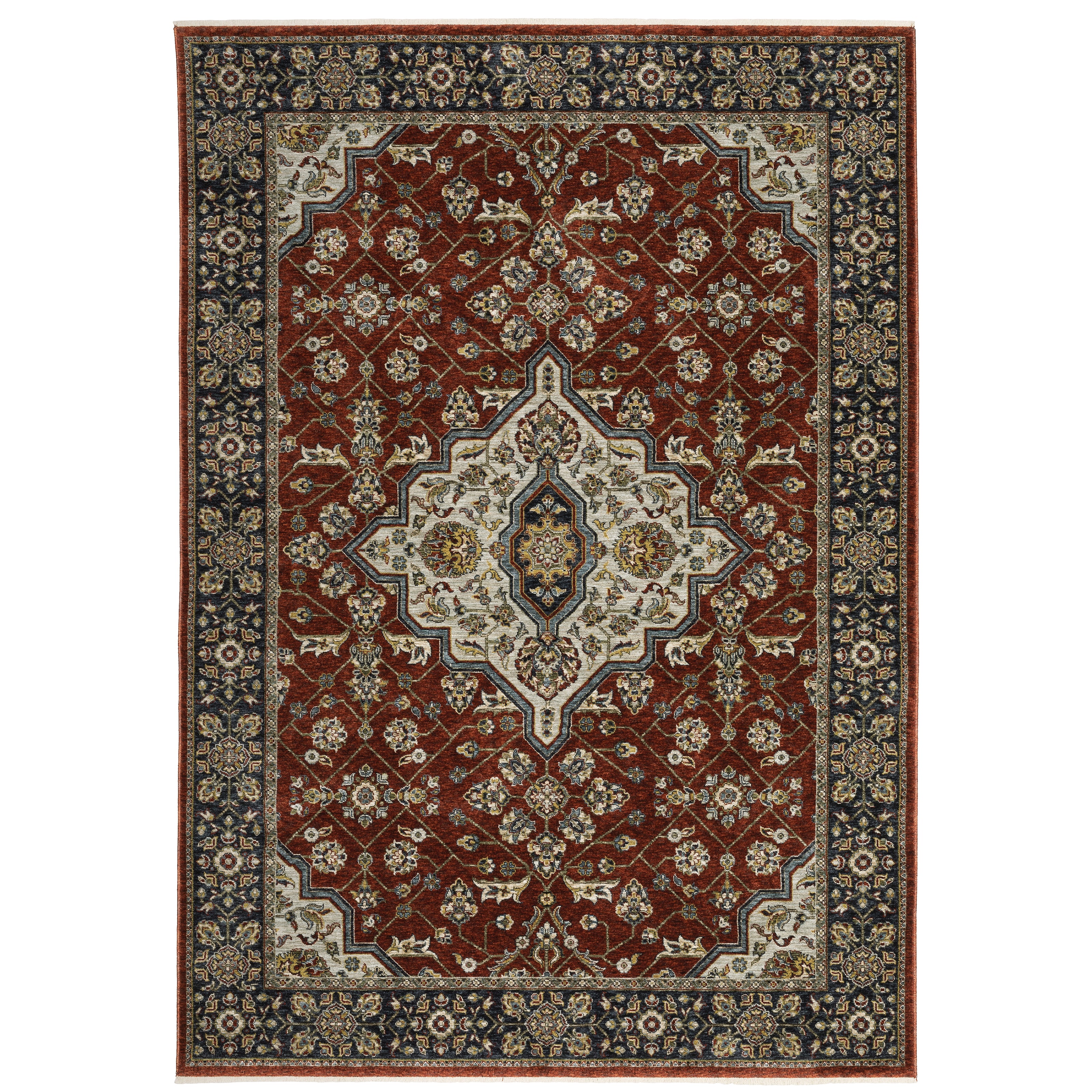 Aberdeen 4151R Red/Blue 2' x 3' Rug