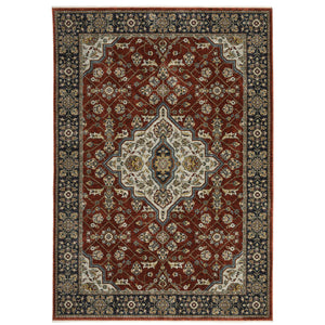 Aberdeen 4151R Red/Blue 2' x 3' Rug