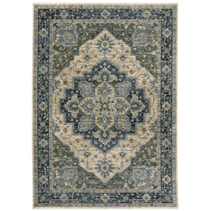 Aberdeen 051G1 Blue/Tan 2' x 3' Rug