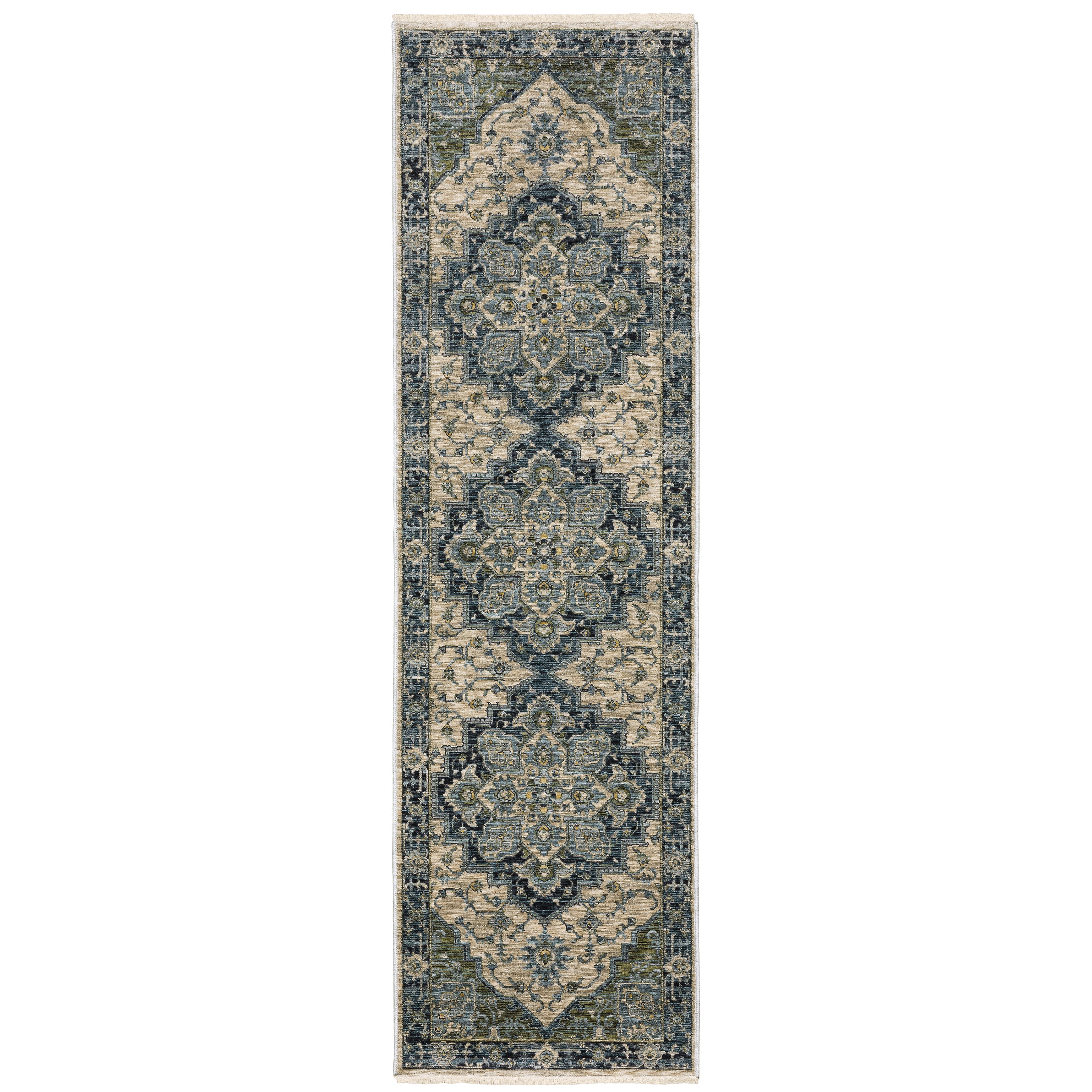 Aberdeen 051G1 Blue/Tan 2' x 3' Rug