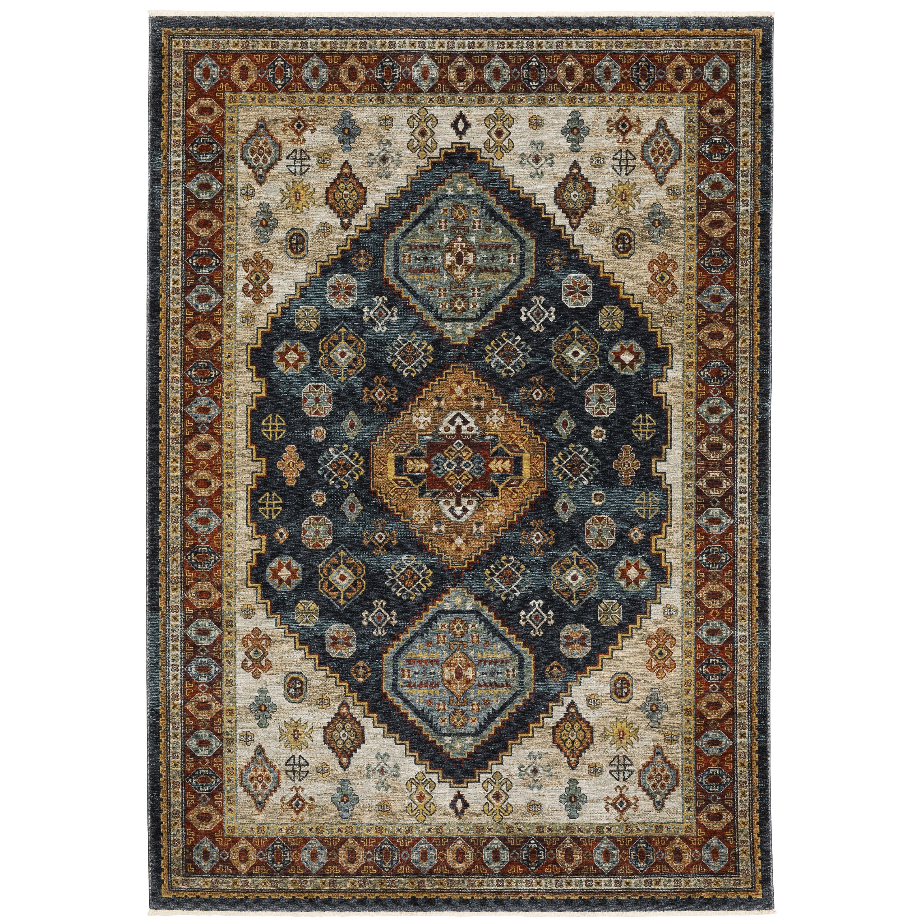 Aberdeen 005W1 Blue/Multi 2' x 3' Rug