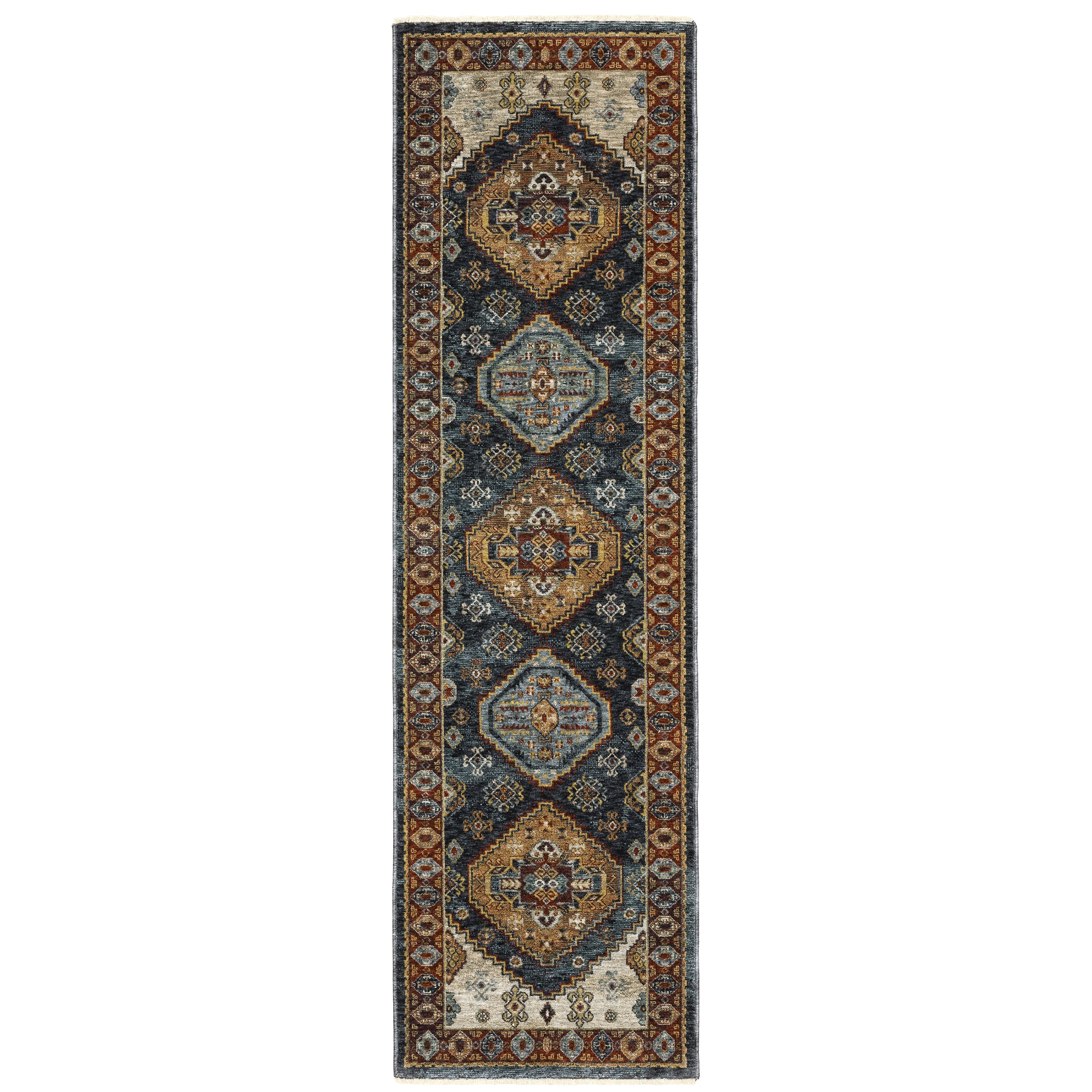 Aberdeen 005W1 Blue/Multi 2' x 3' Rug