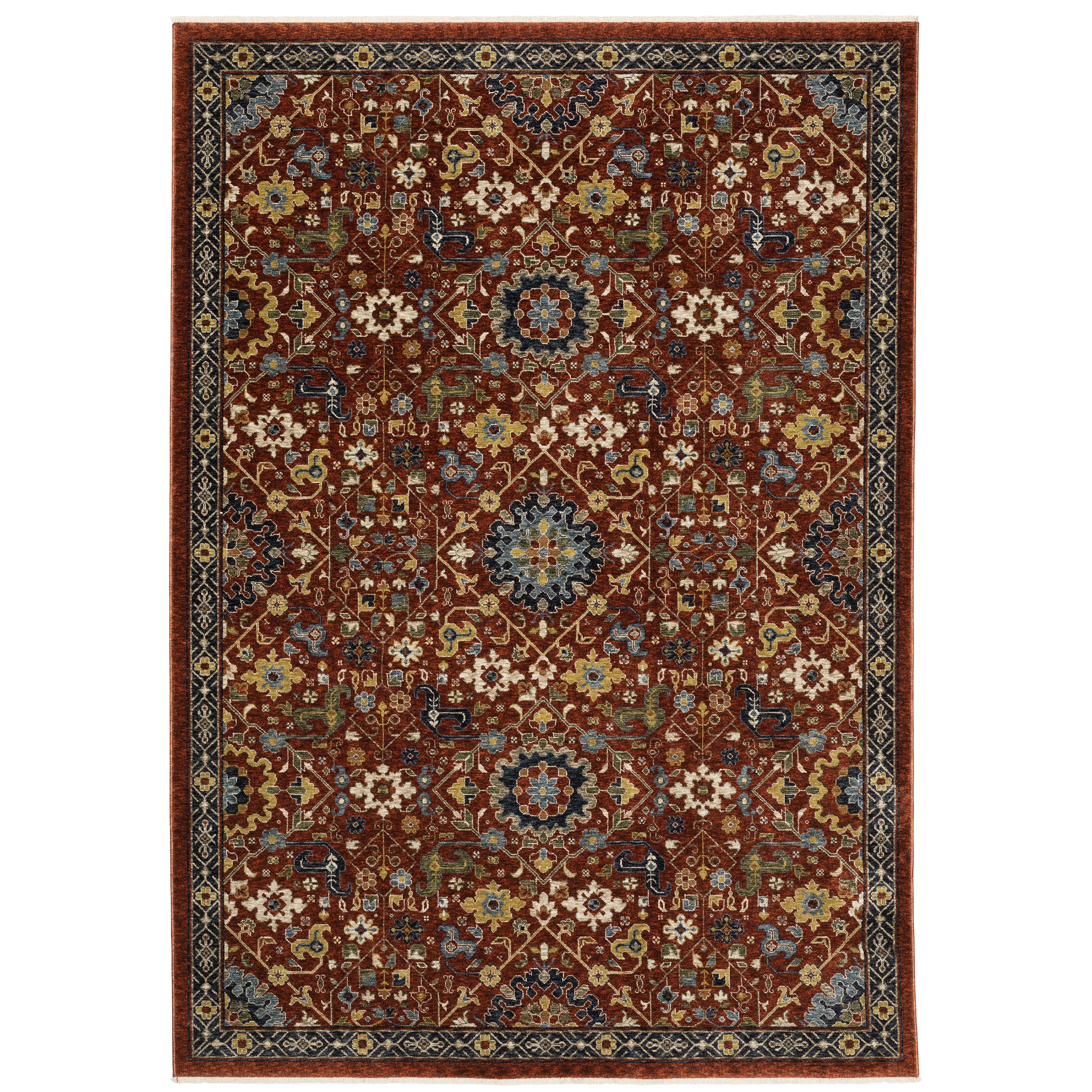 Aberdeen 006R1 Red/Multi 2' x 3' Rug