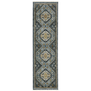 Aberdeen 7150B Blue/Gold 2' x 3' Rug