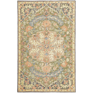 Alfresco 28401 Green/Blue 3'6" x 5'6" Rug