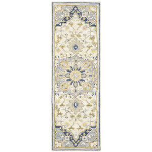 Alfresco 28402 Blue/Ivory 3'6" x 5'6" Rug