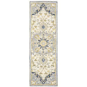 Alfresco 28402 Blue/Ivory 3'6" x 5'6" Rug