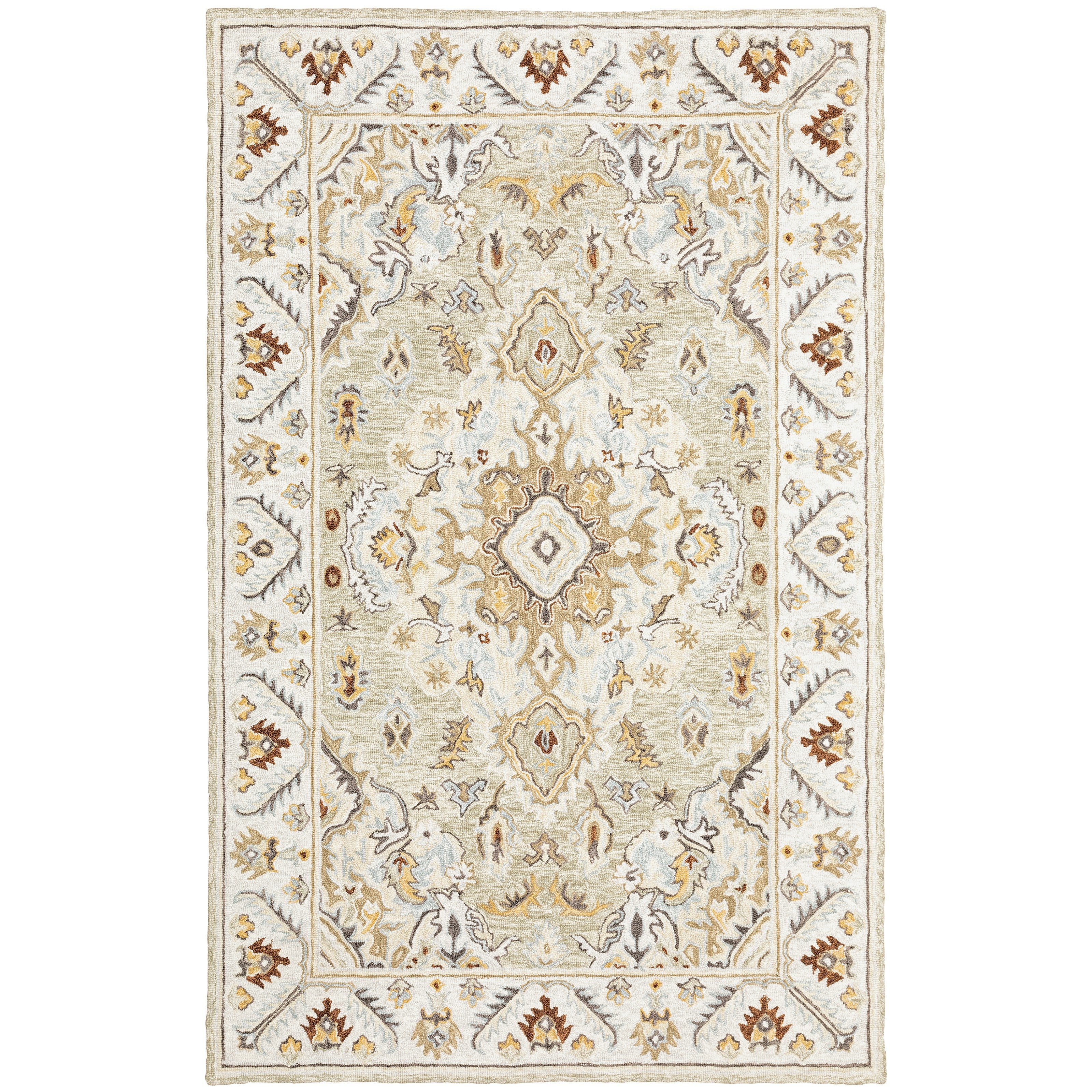 Alfresco 28403 Ivory/Beige 3'6" x 5'6" Rug