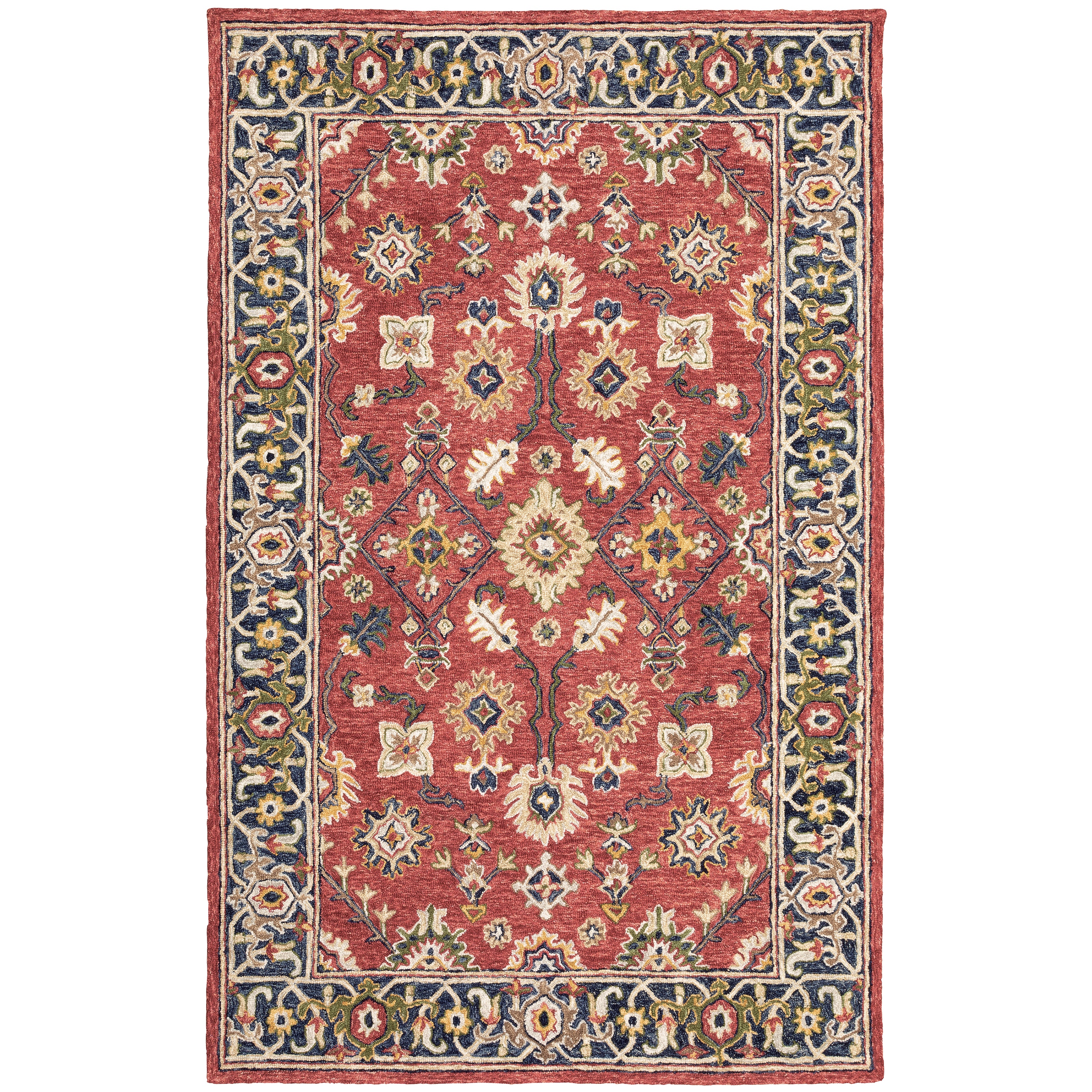 Alfresco 28404 Red/Blue 3'6" x 5'6" Rug