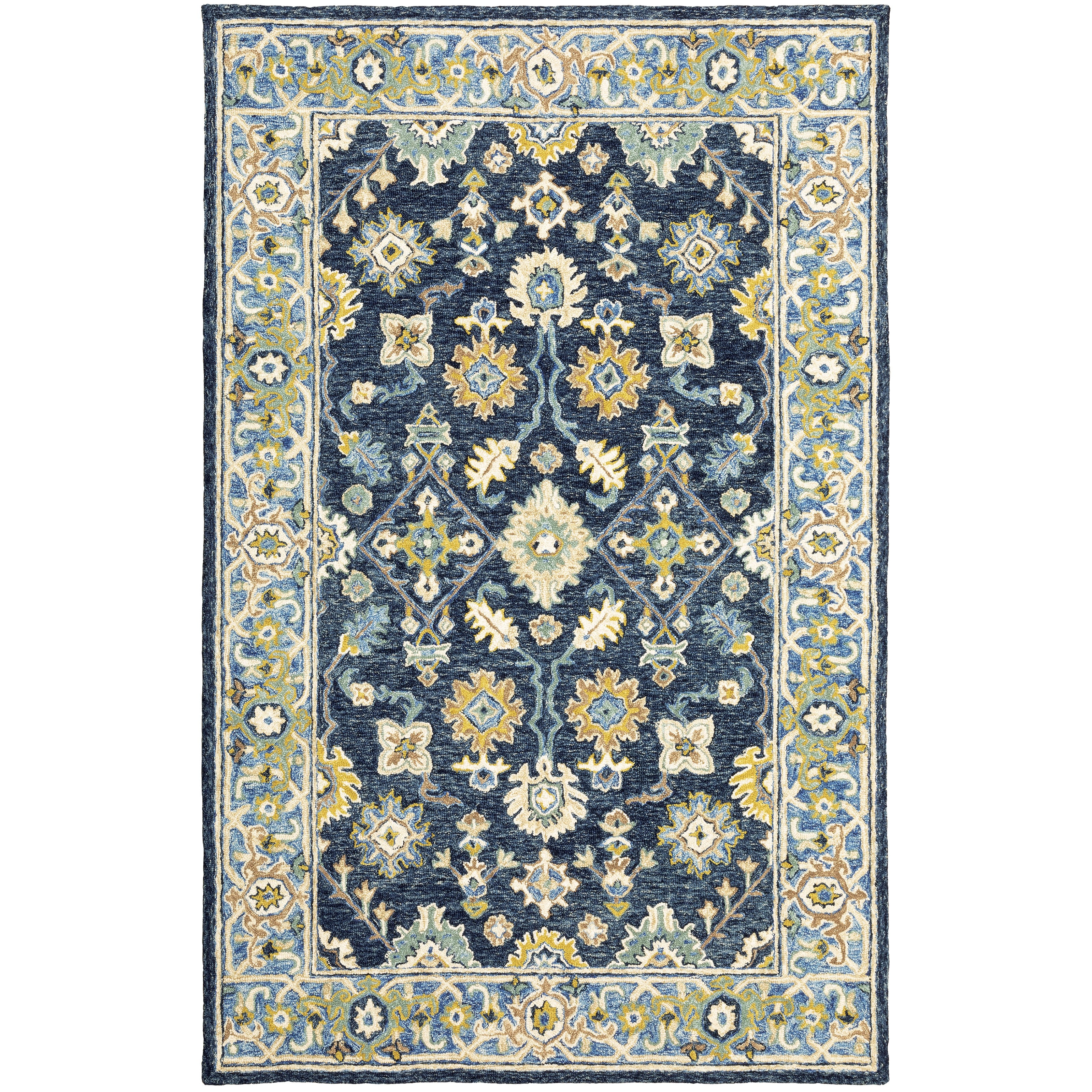 Alfresco 28405 Navy/Blue 3'6" x 5'6" Rug