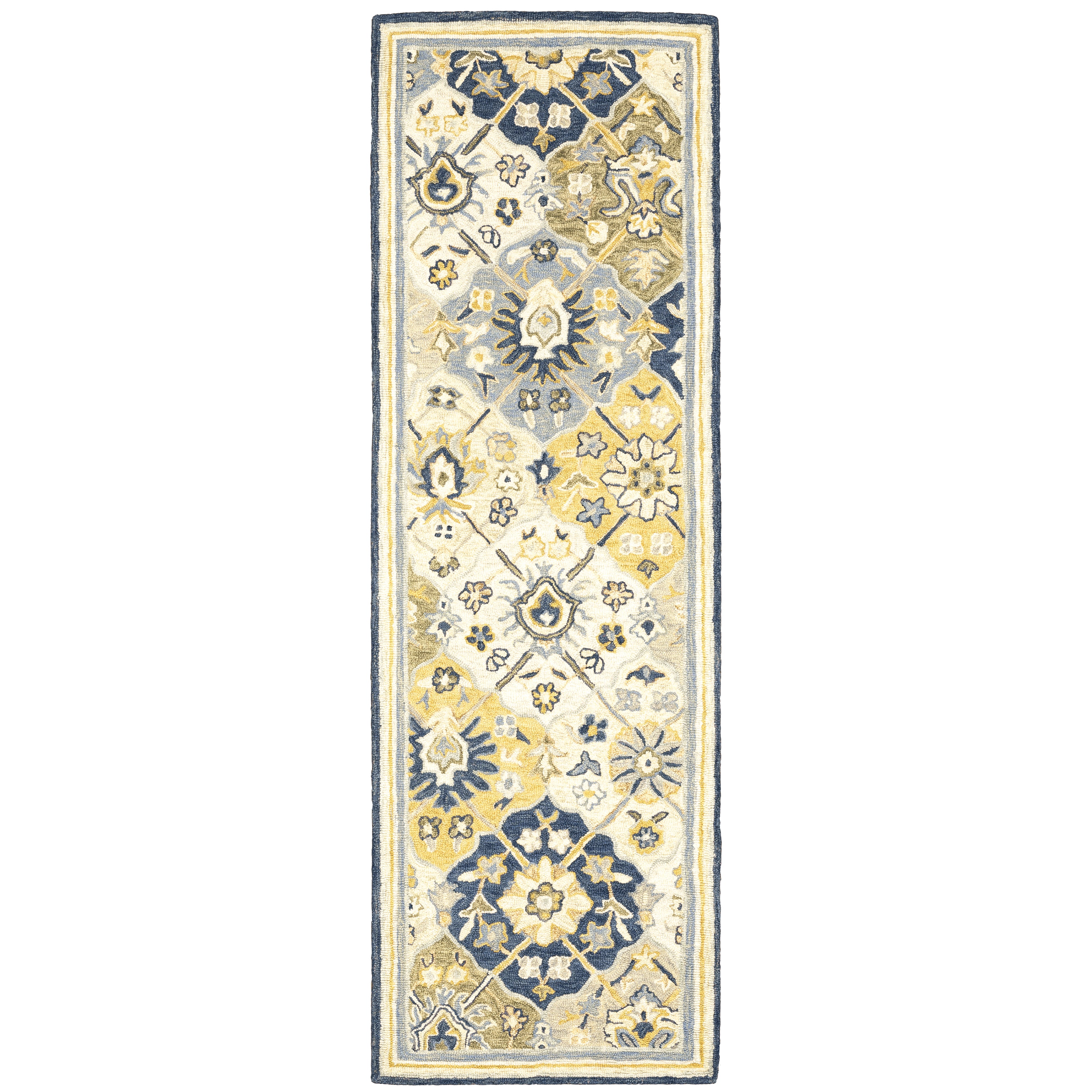 Alfresco 28406 Blue/Gold 5' x 8' Rug