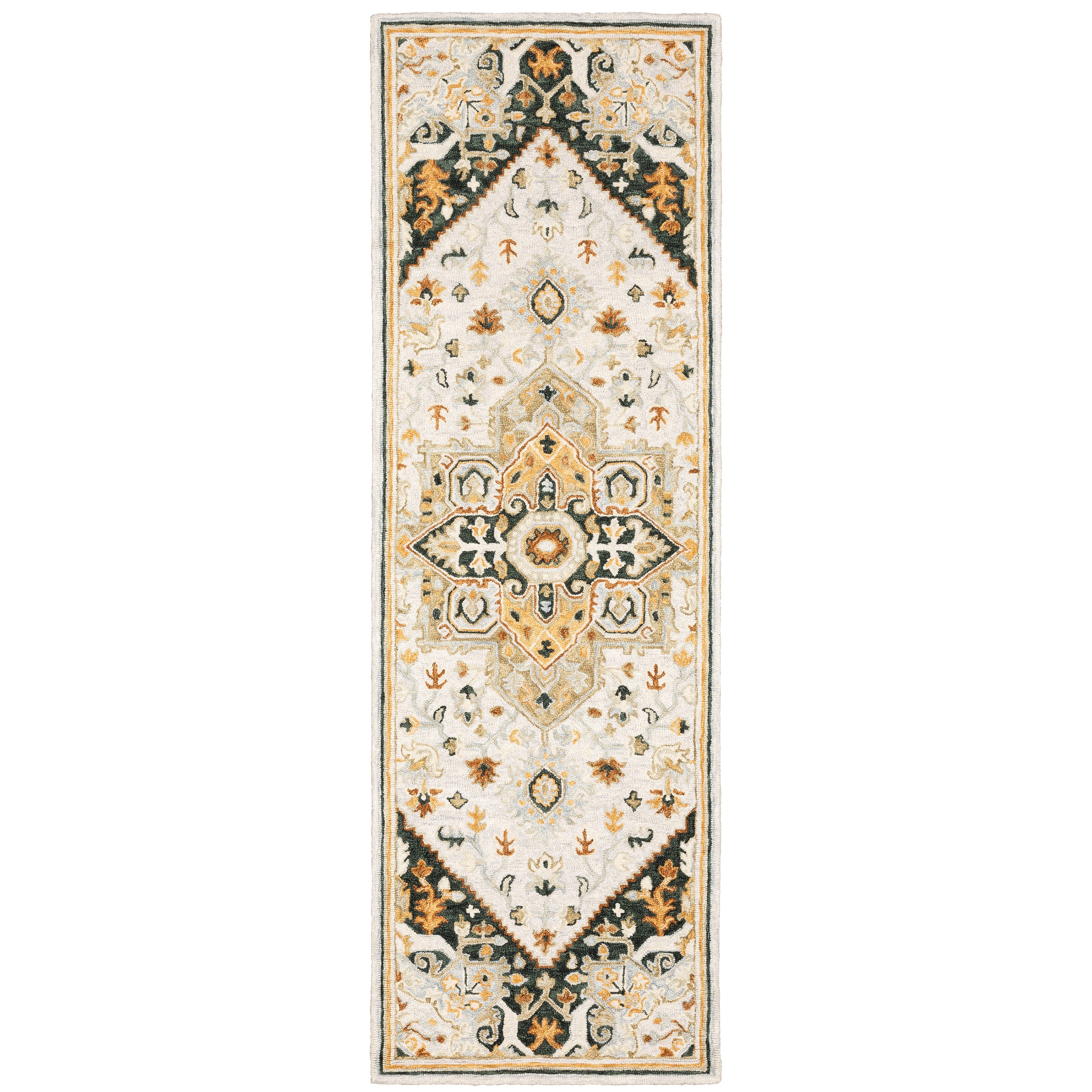 Alfresco 28407 Ivory/Charcoal 3'6" x 5'6" Rug