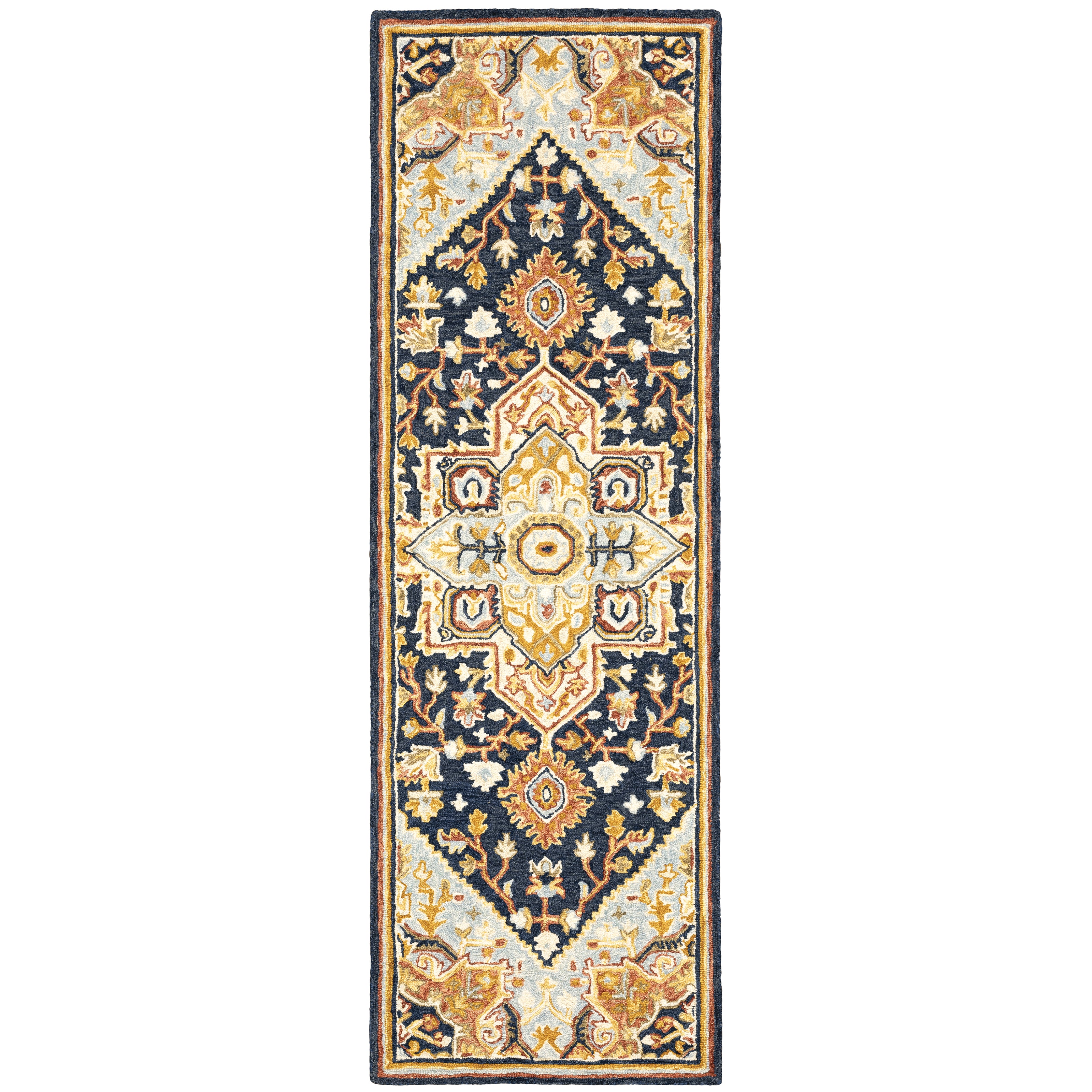 Alfresco 28408 Navy/Rust 8' x 10' Rug