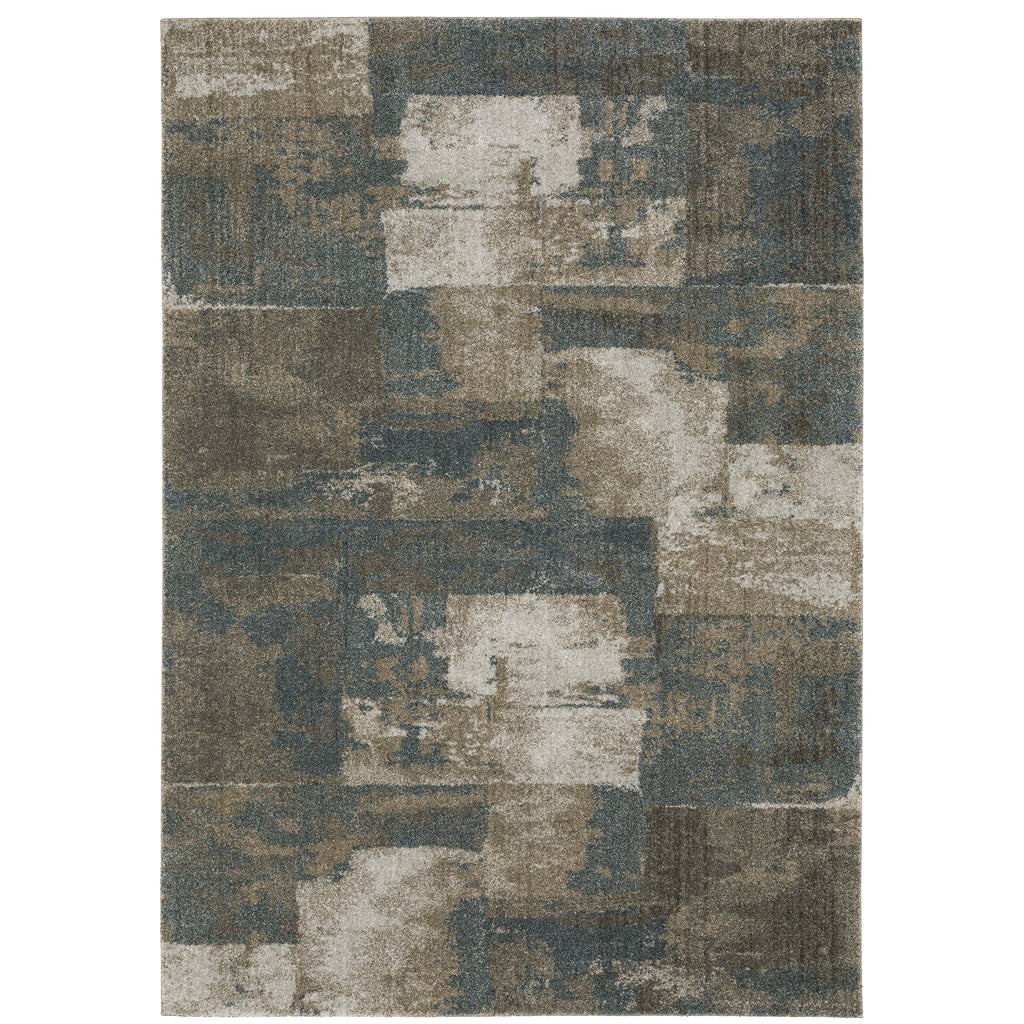 Alton 532B9 Teal/Grey 3'3" x 5' Rug