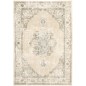 Andorra 303D0 Beige/Ivory 1'10" x 3'2" Rug