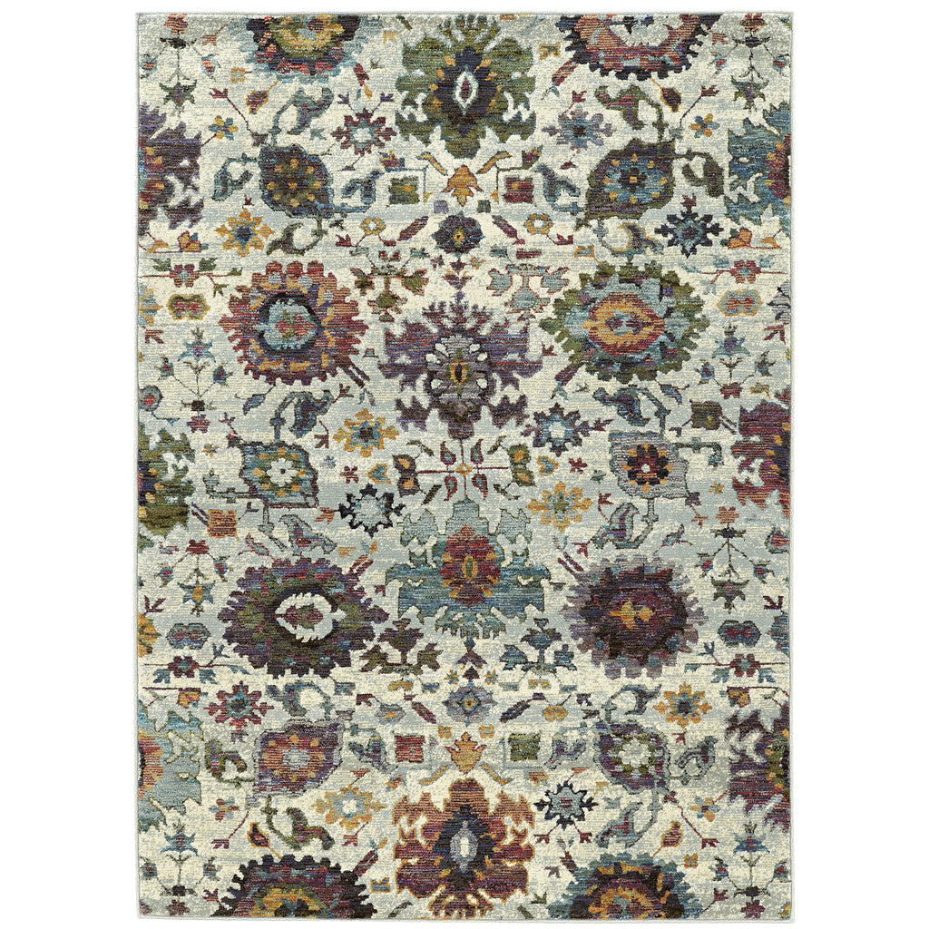 Andorra 7129A Stone/Multi 10' x 13'2" Rug