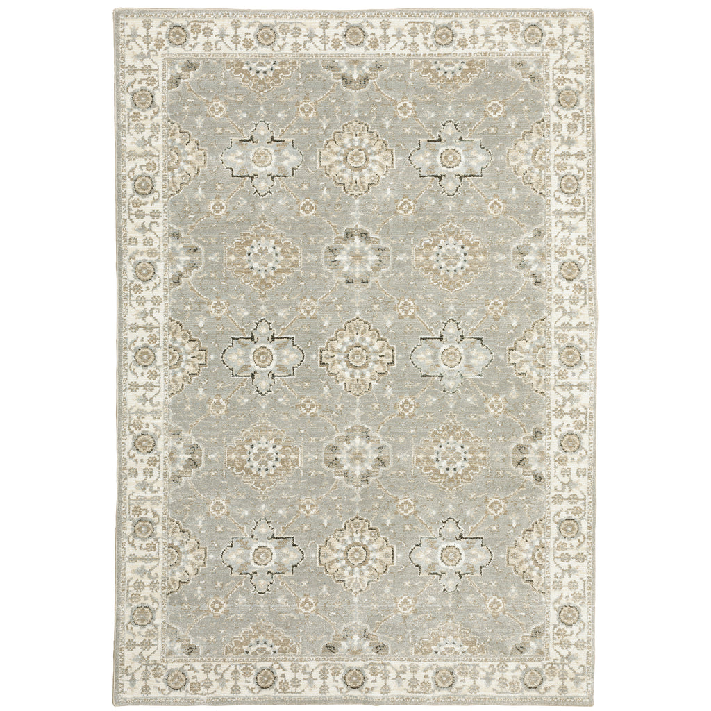 Andorra 8929H Grey/Ivory 1'10" x 3'2" Rug