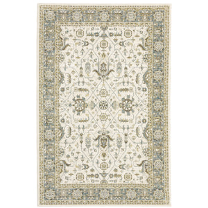 Andorra 9537P Ivory/Grey 1'10" x 3'2" Rug