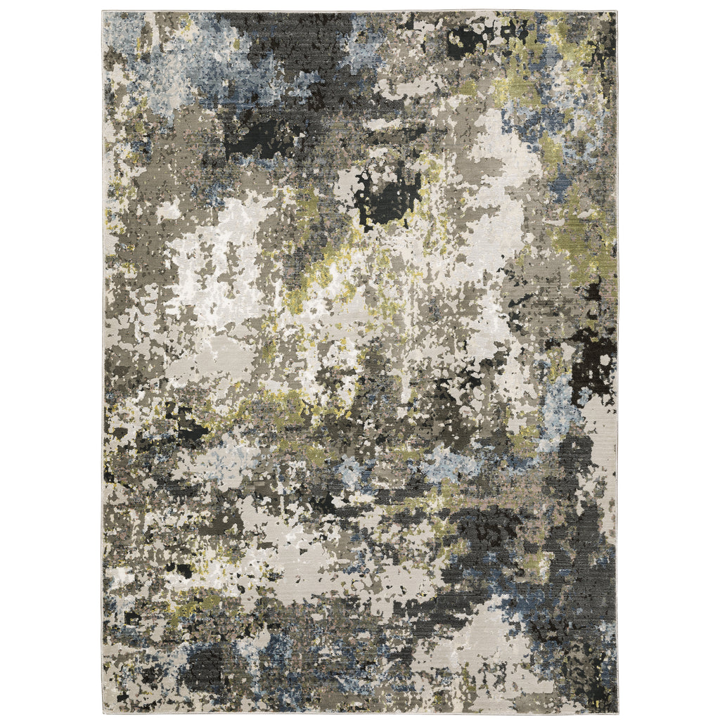 Caravan 502Z8 Grey/Green 3'3" x 5' Rug