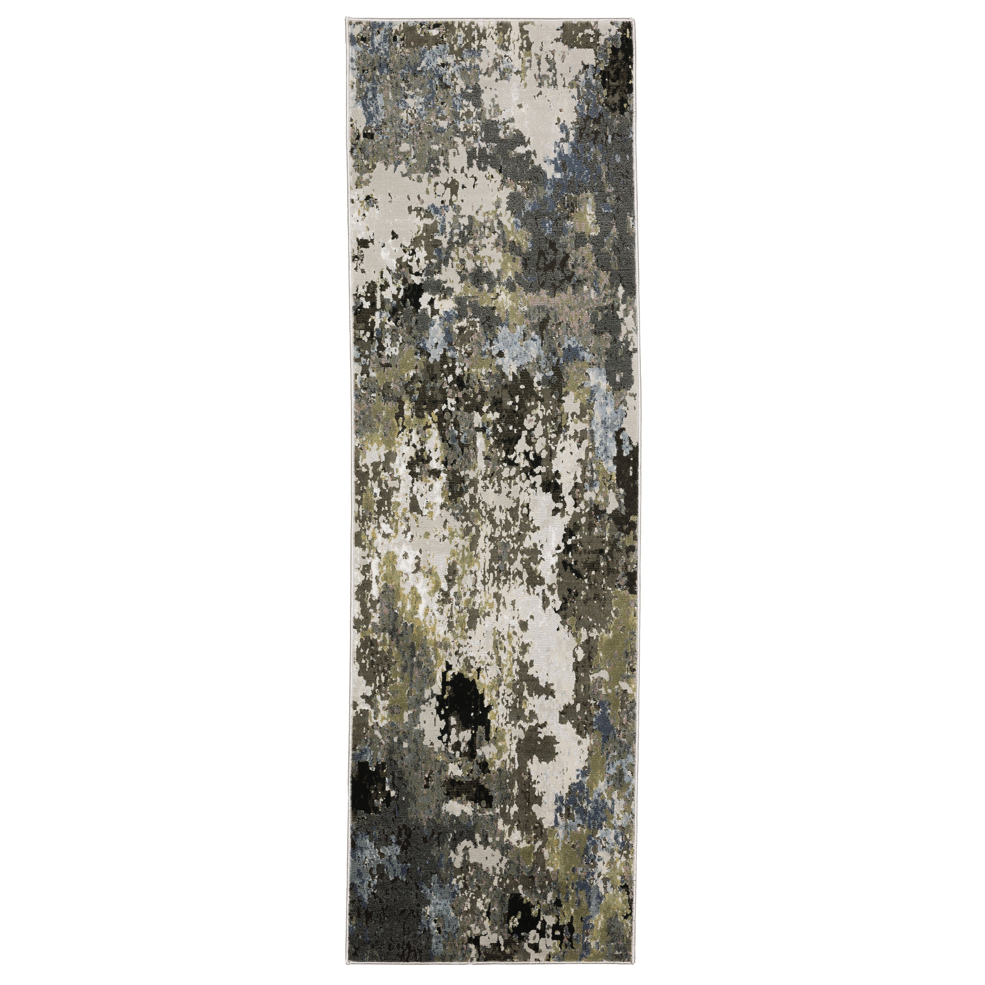 Caravan 502Z8 Grey/Green 3'3" x 5' Rug