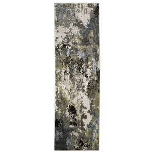Caravan 502Z8 Grey/Green 3'3" x 5' Rug