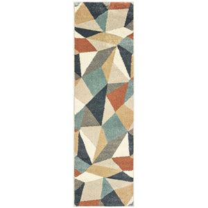 Carson 9659B Blue/Orange 2' x 3' Rug