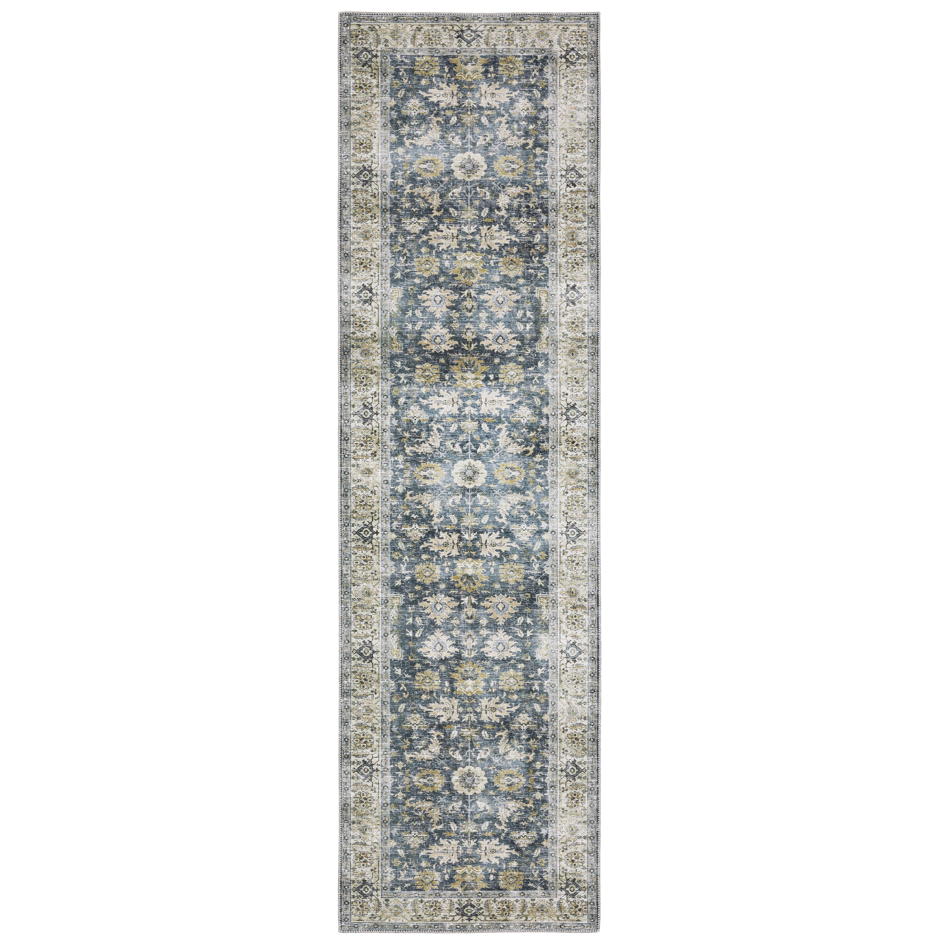 Charleston Cha08 Charcoal/Gold 2' x 3' Rug