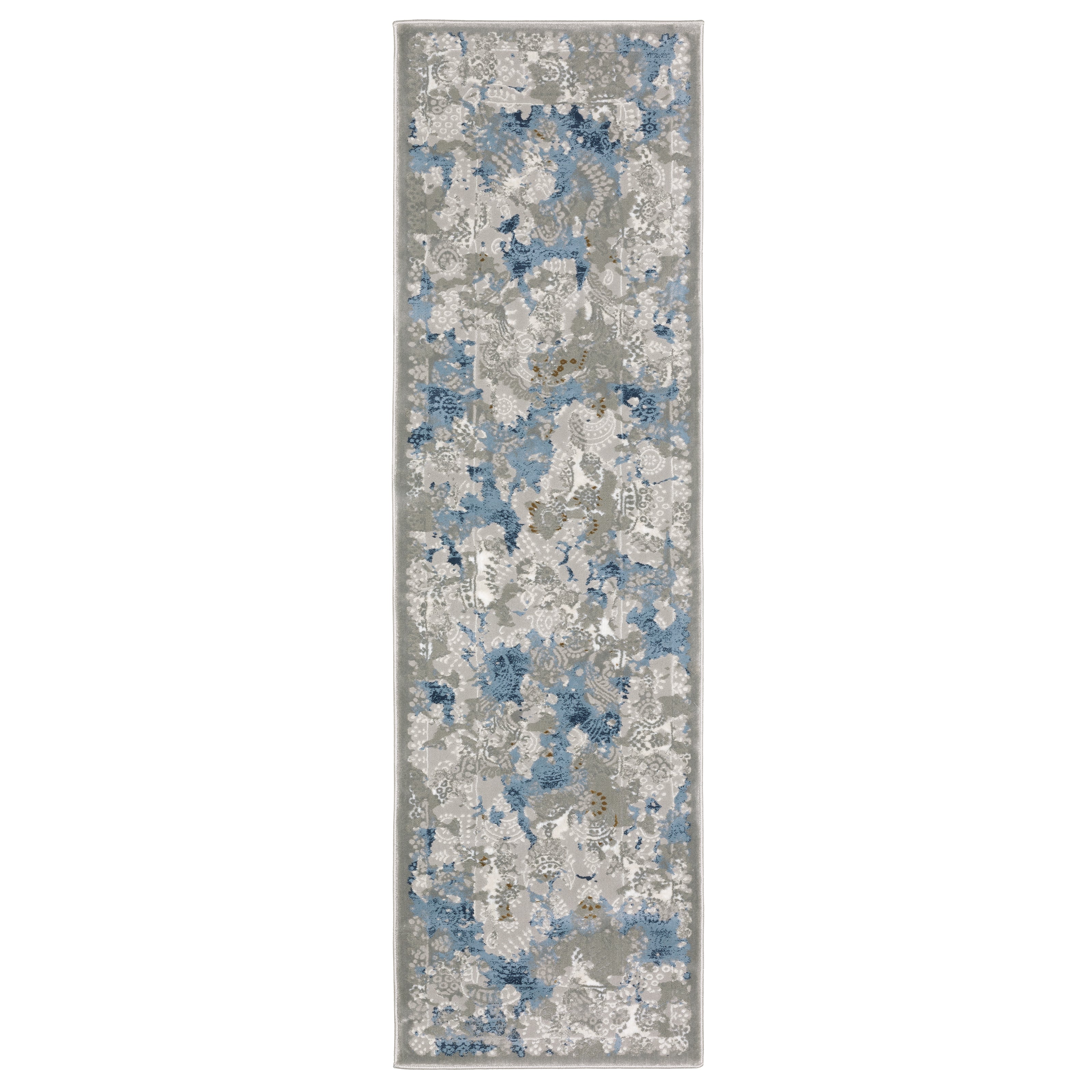 Easton 3313Q Grey/Blue 3'3" x 5' Rug