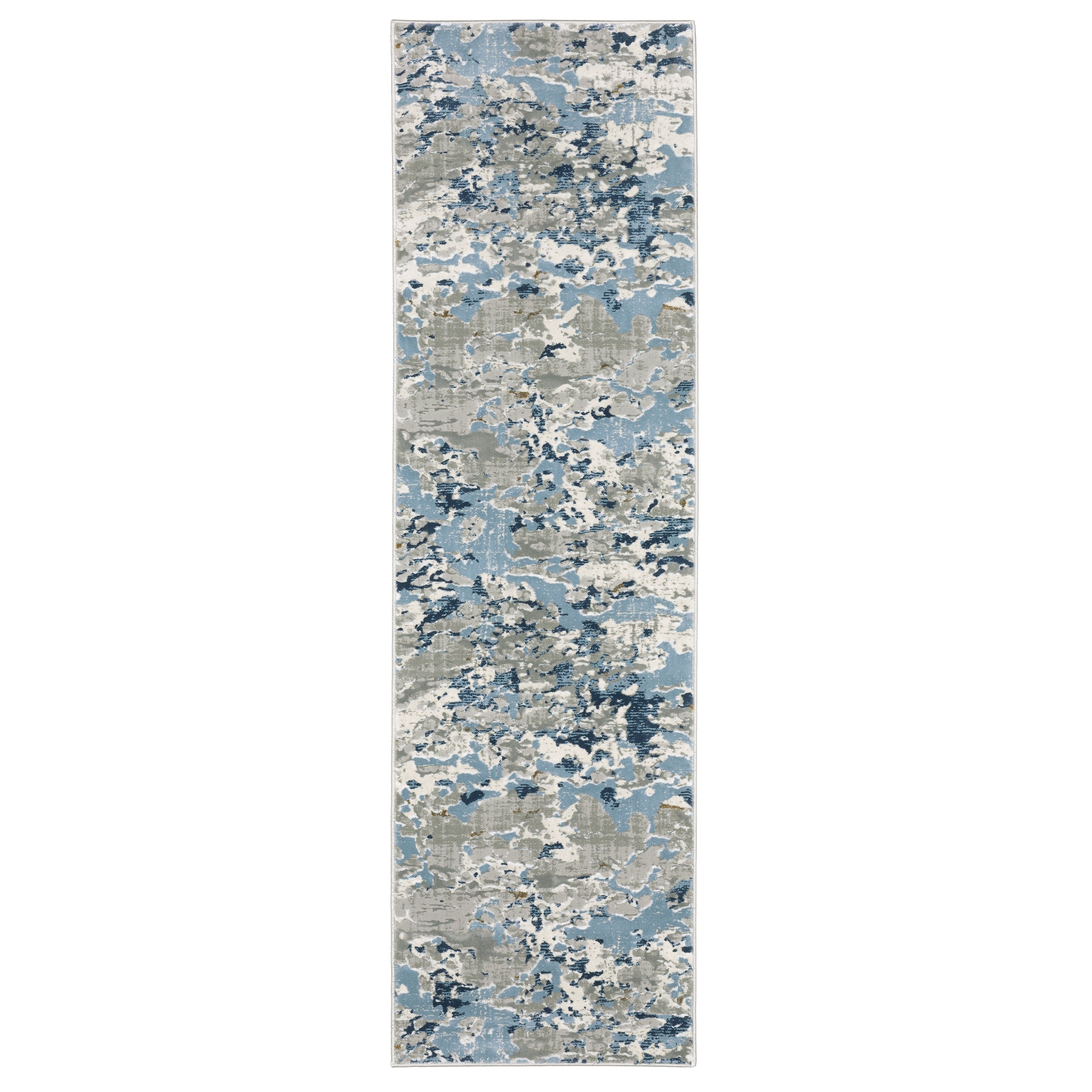 Easton 3317E Grey/Blue 3'3" x 5' Rug