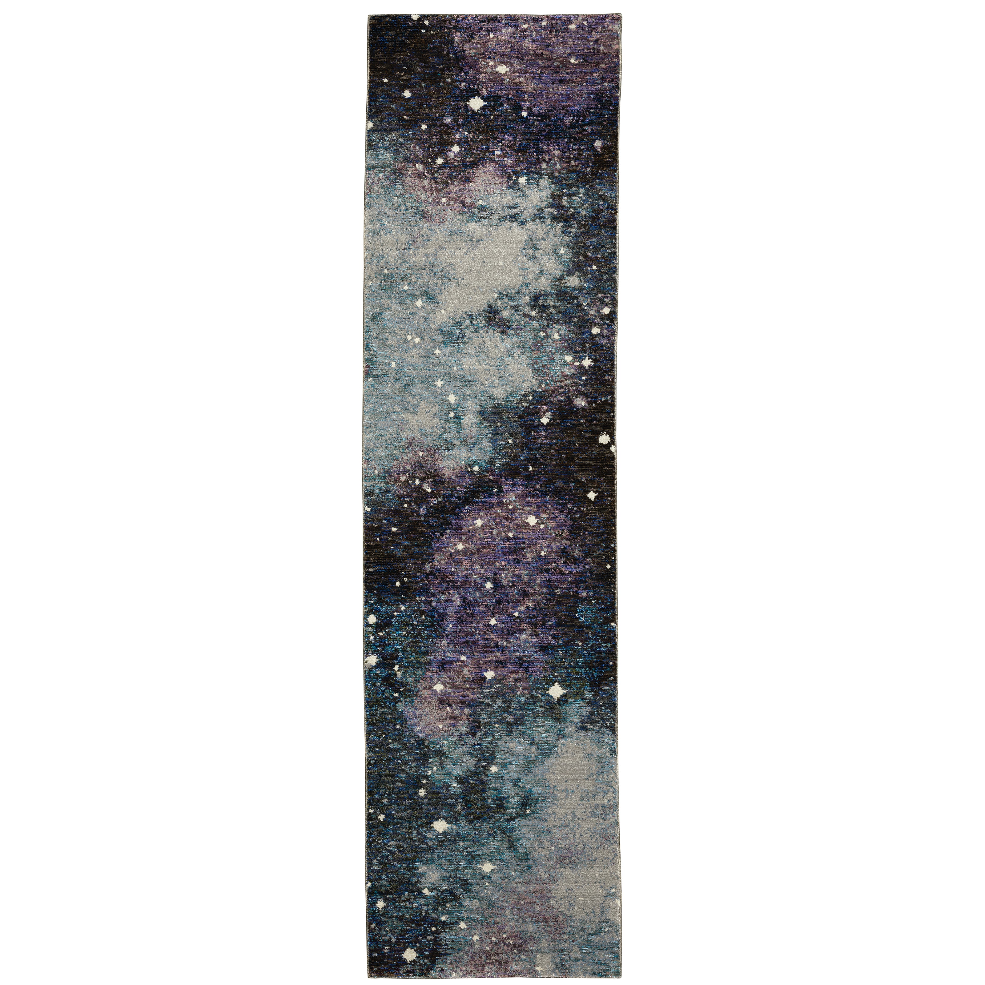 Evolution 0958A Midnight/Purple 1'10" x 3'2" Rug